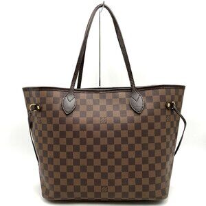 LOUIS VUITTON Brown Damier Neverfull MM Tote Bag